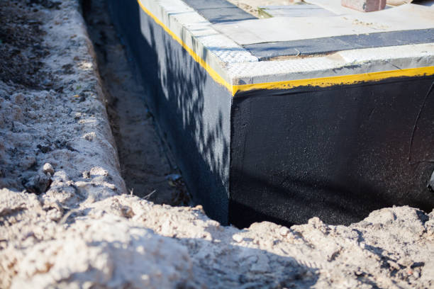 Residential Exterior Waterproofing installation at a Wichita, KS home by SJ Waterproofing Pros